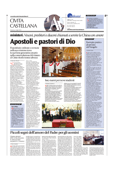 Avvenire - pagina diocesana del 06/07/2014